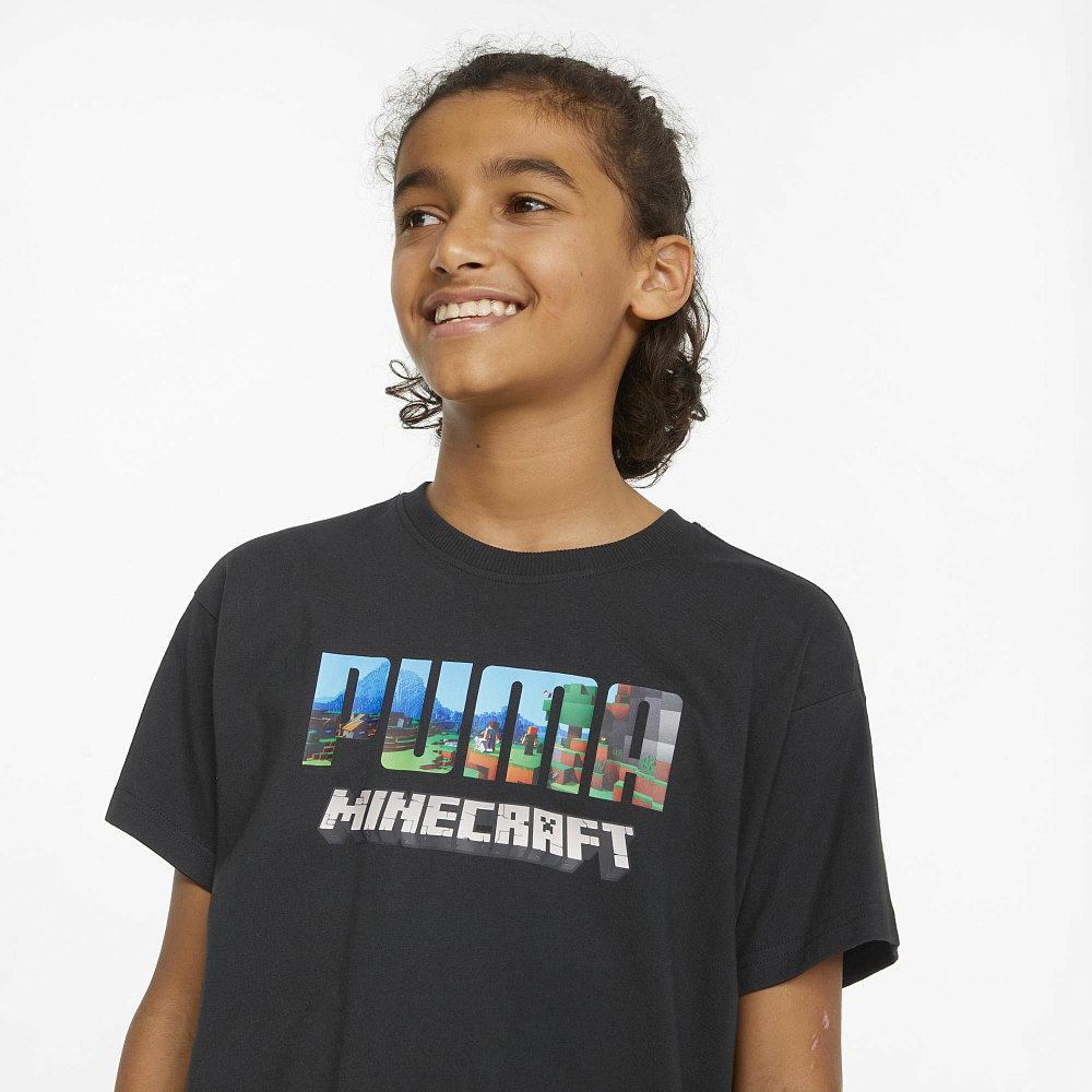 фото Подростковая футболка puma x minecraft relaxed tee