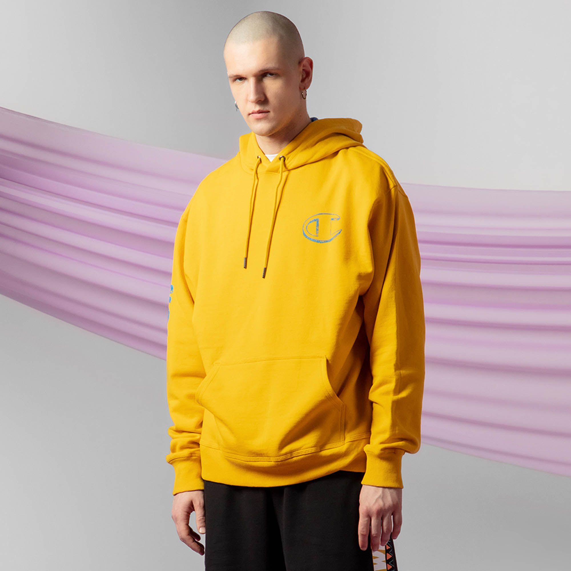 Мужская худи Powerblend Graphic Hoodie Champion