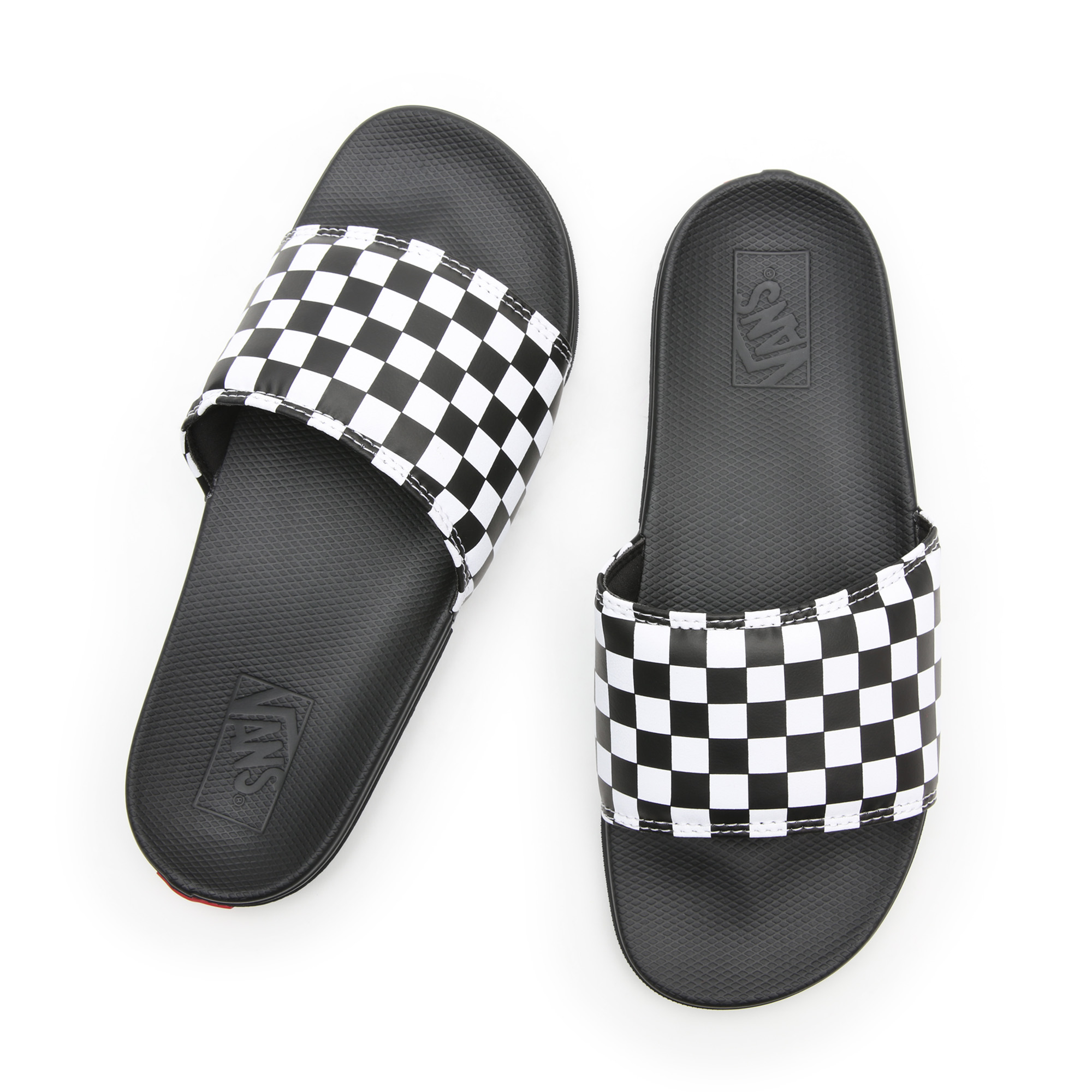 

Мужские сланцы Costa Slide-On Checkerboard, Черно-белый, Costa Slide-On Checkerboard