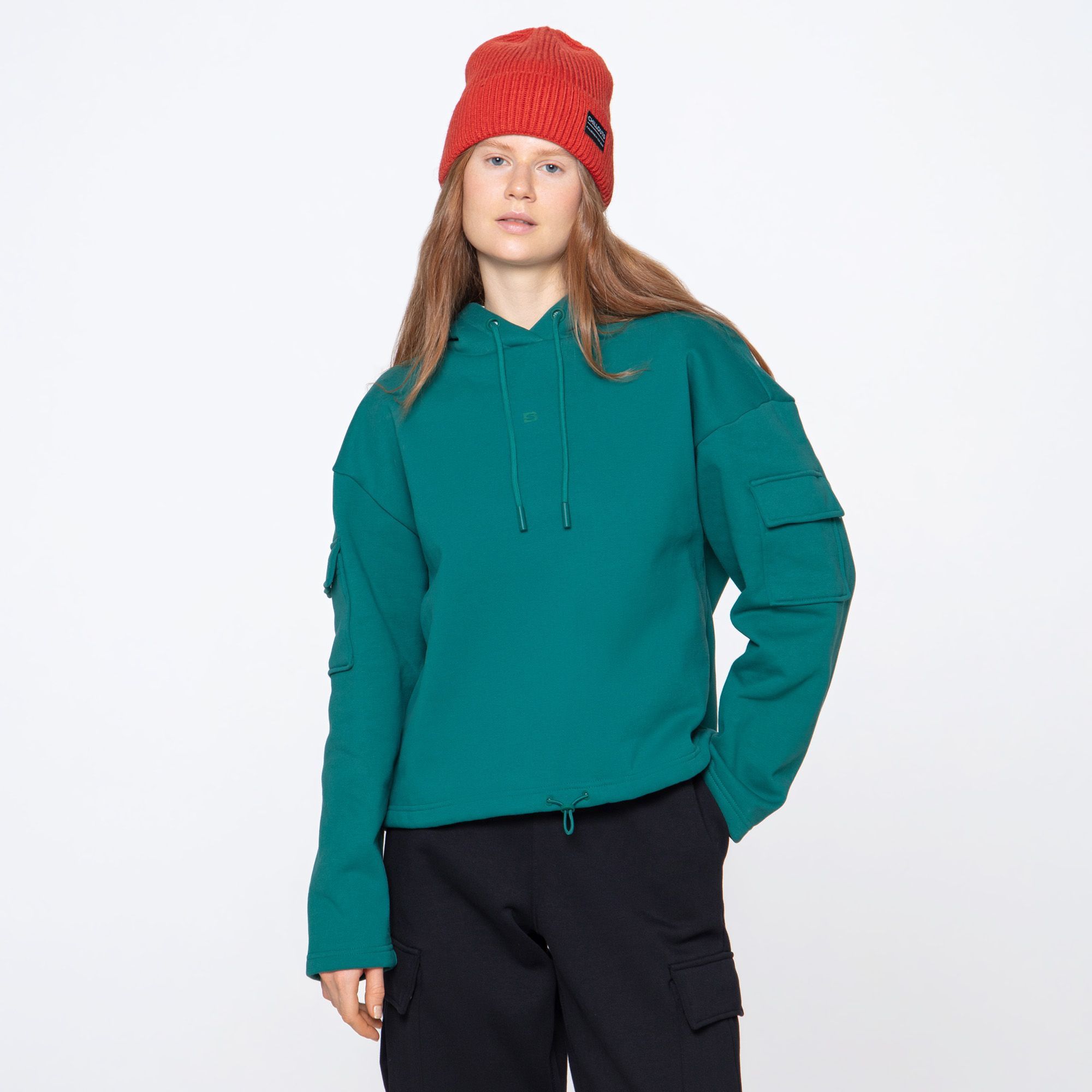 Женская худи STREETBEAT Pocket Sleeve Fleece Hoodie — размер 48-50 / L