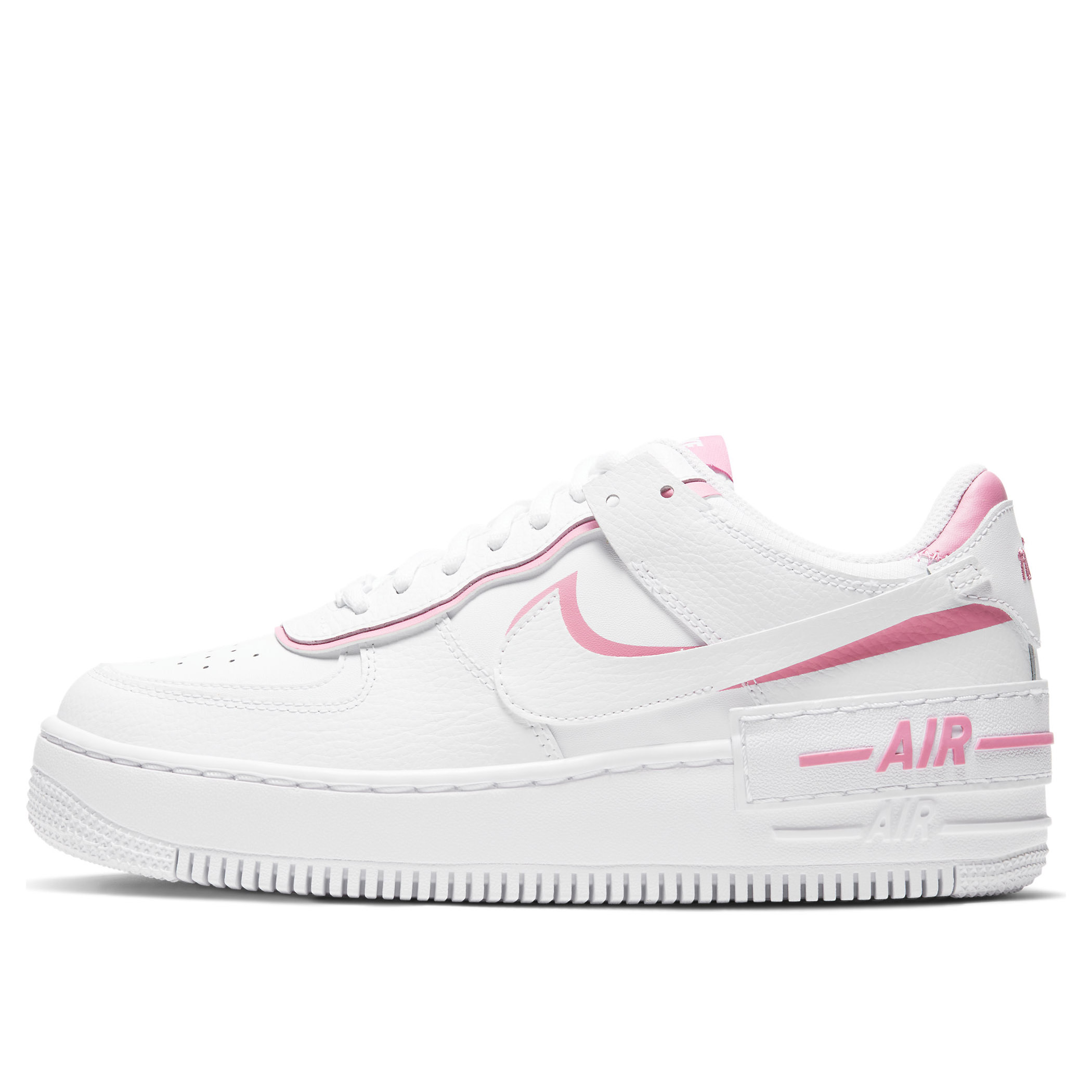 nike air force 1 pink and white shadow