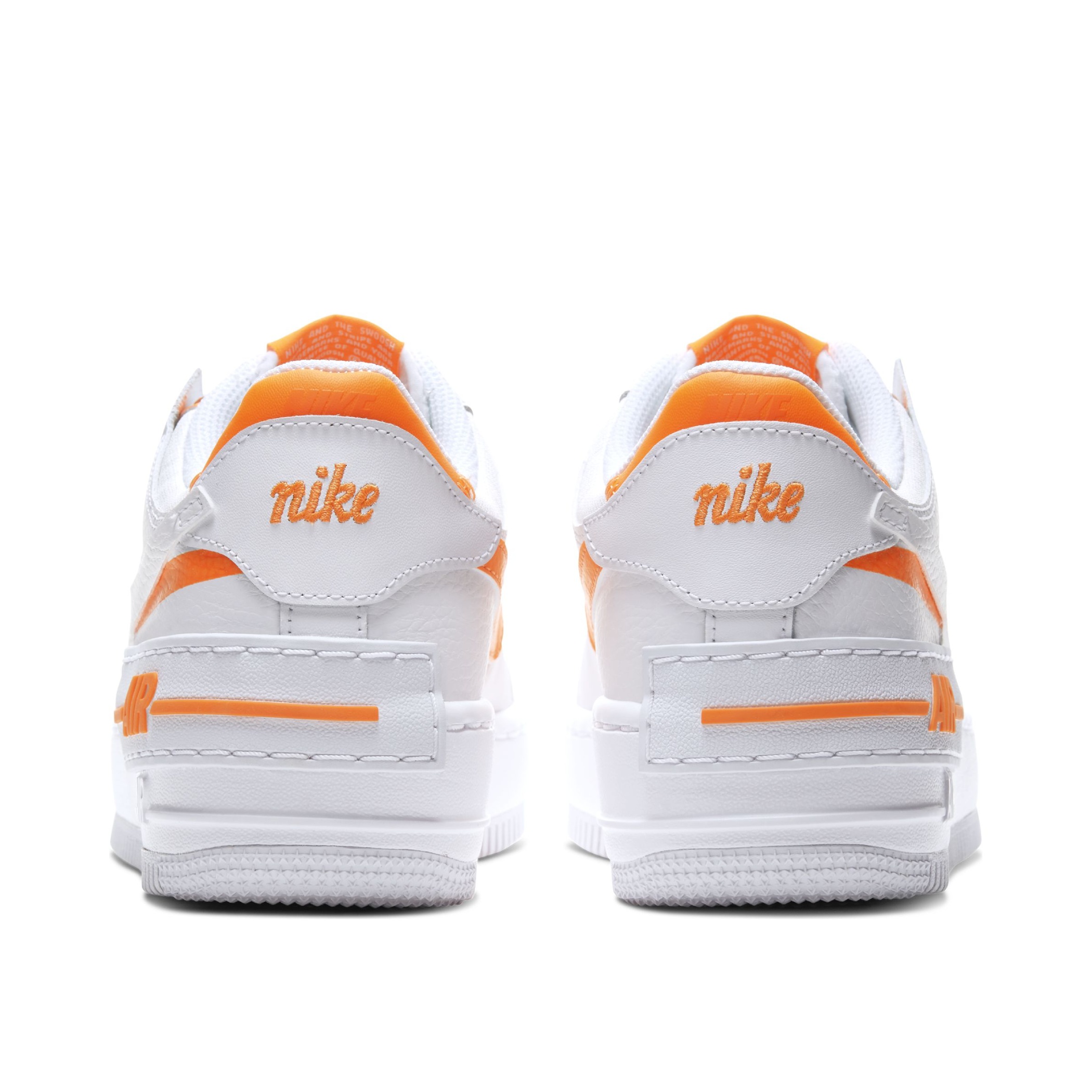 nike air force white and orange
