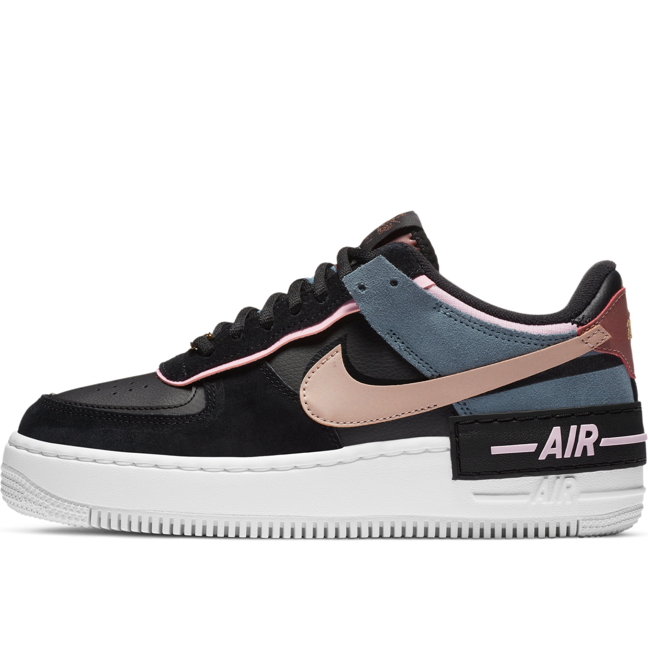 nike air force 1 shadow pink and red