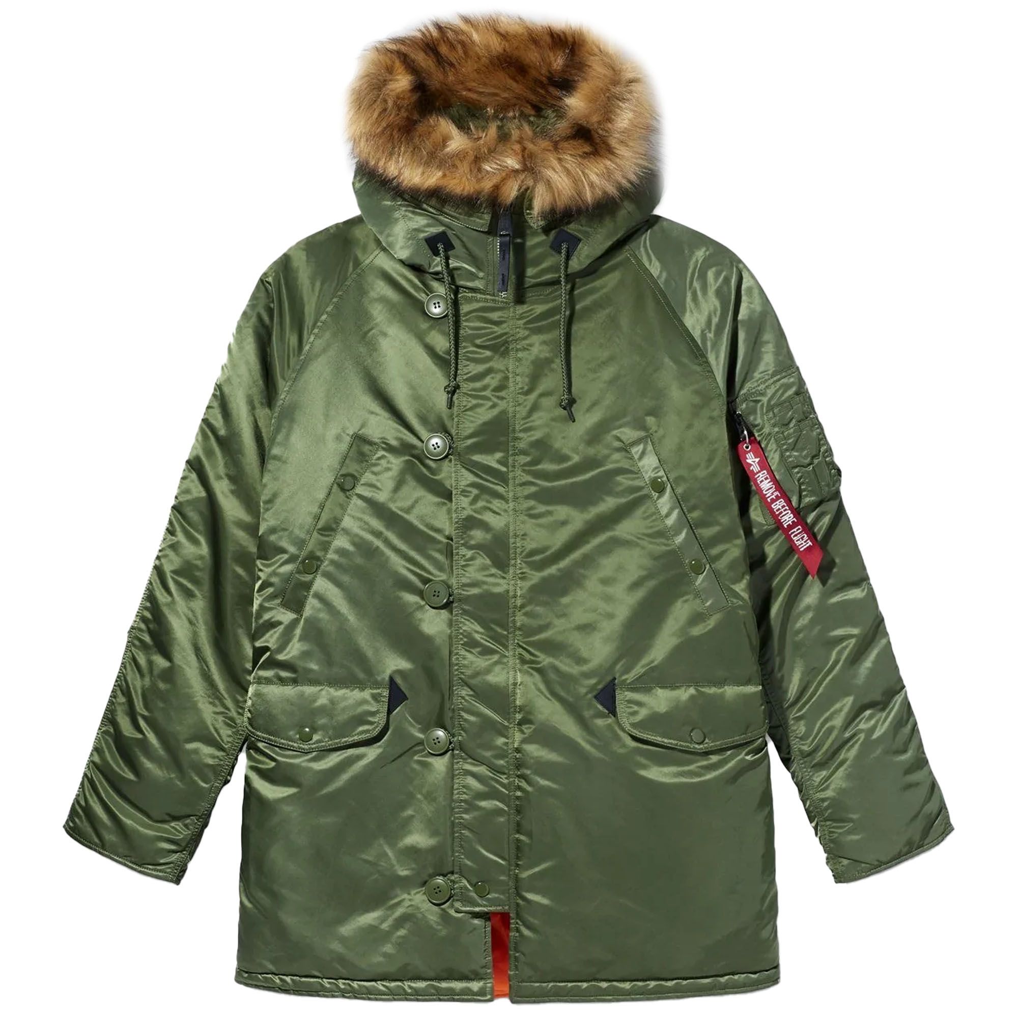 Мужская куртка Alpha Industries Slim Fit N-3B Jacket — размер 50-52 / L