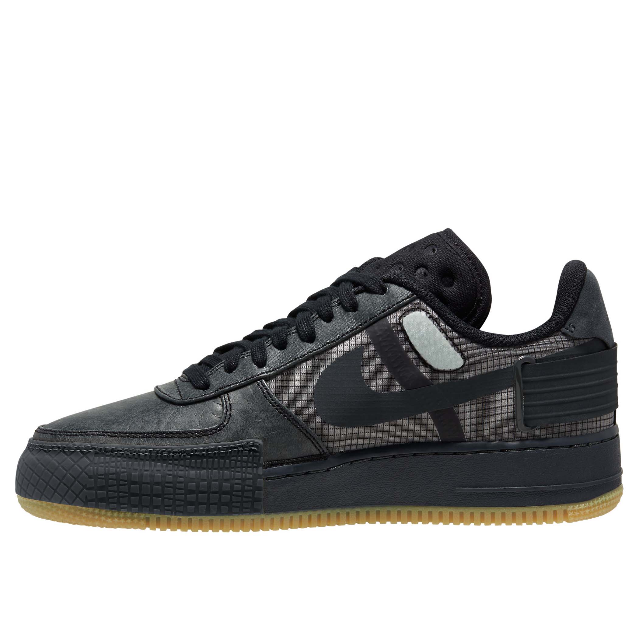 nike air force 1 type black anthracite