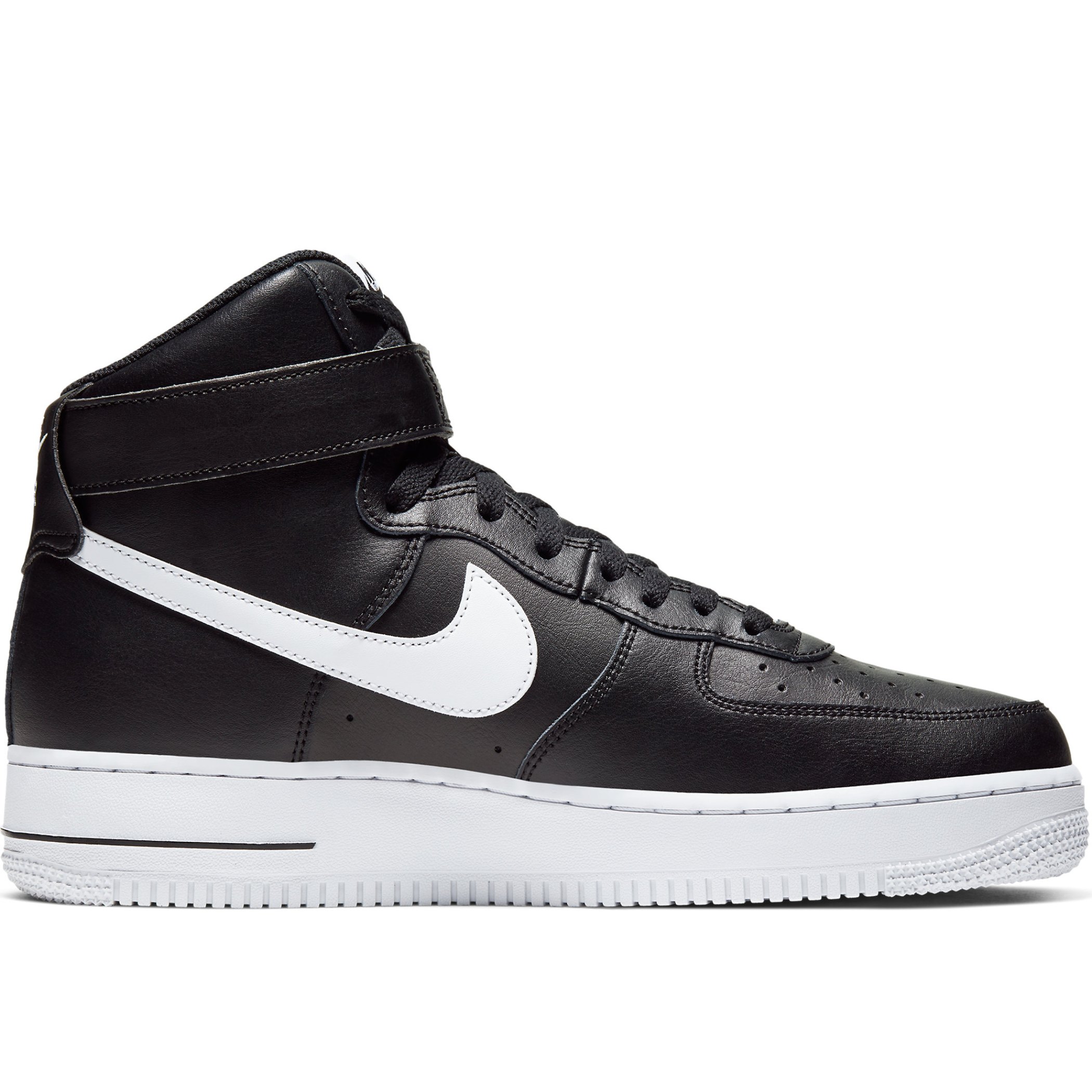 white and black high top air force ones
