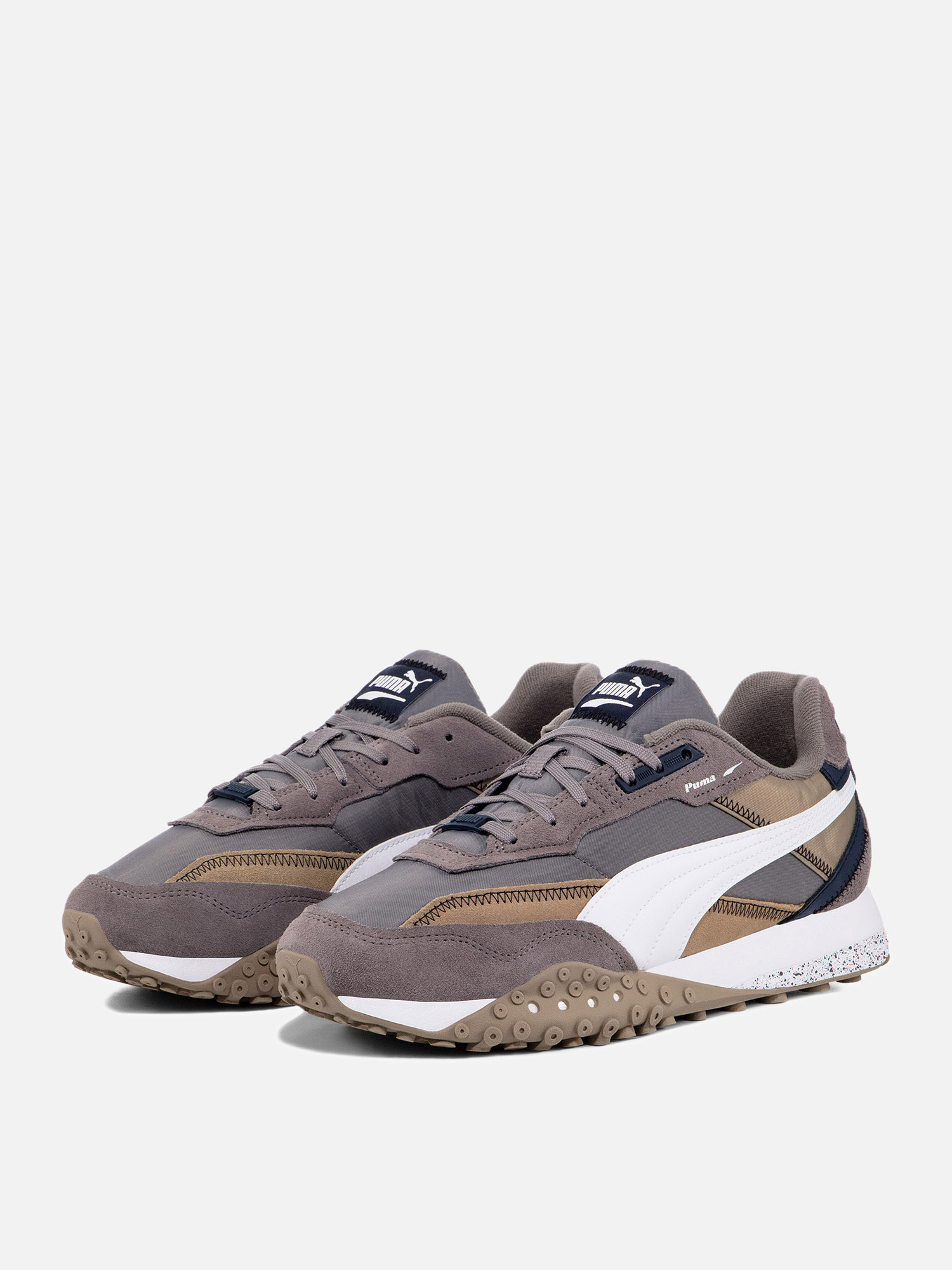 「BaoNguyen 」 Мужские кроссовки PUMA Blktop Rider 39272524 Cast Iron/White