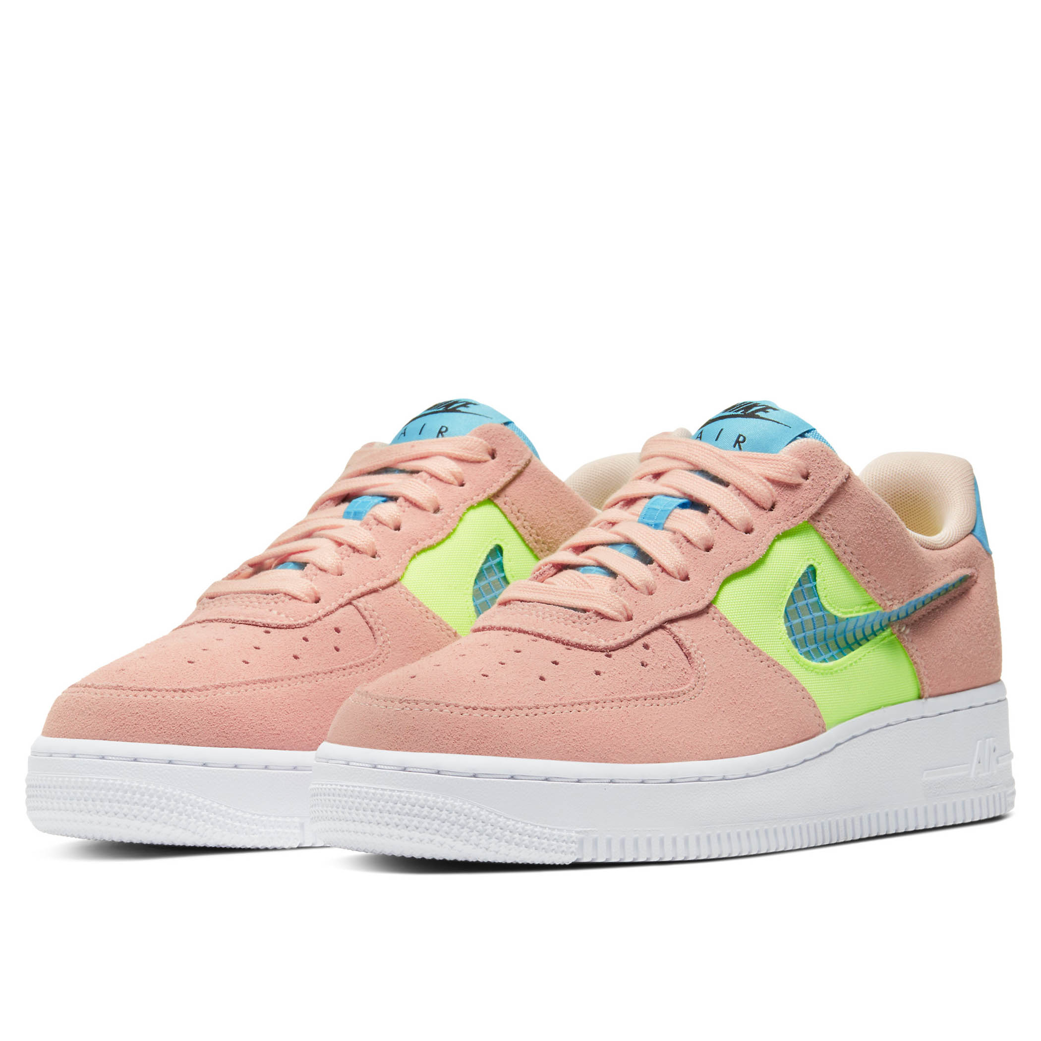 nike air force 1 washed coral