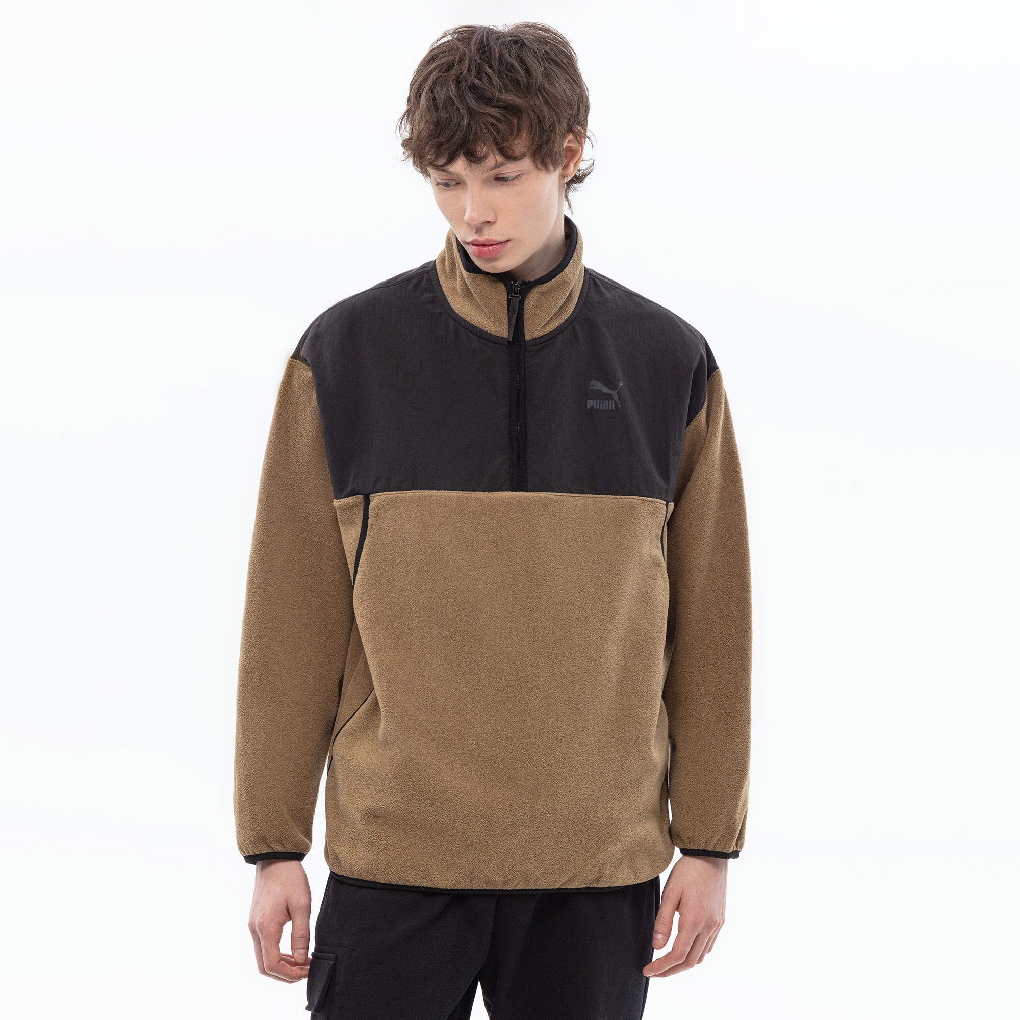Мужская флисовая кофта PUMA Classics Utility Half-Zip