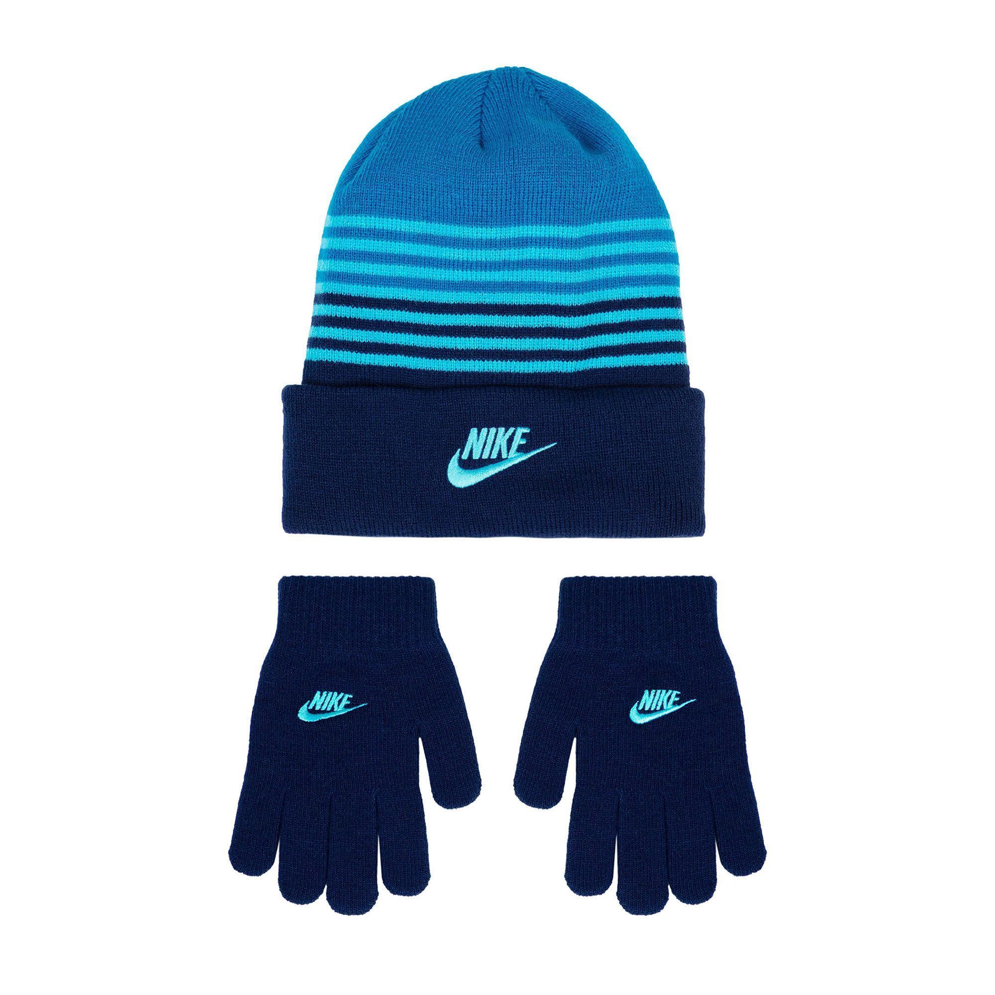 Детский набор: шапка и перчатки Nike Striped Beanie & Gloves Set