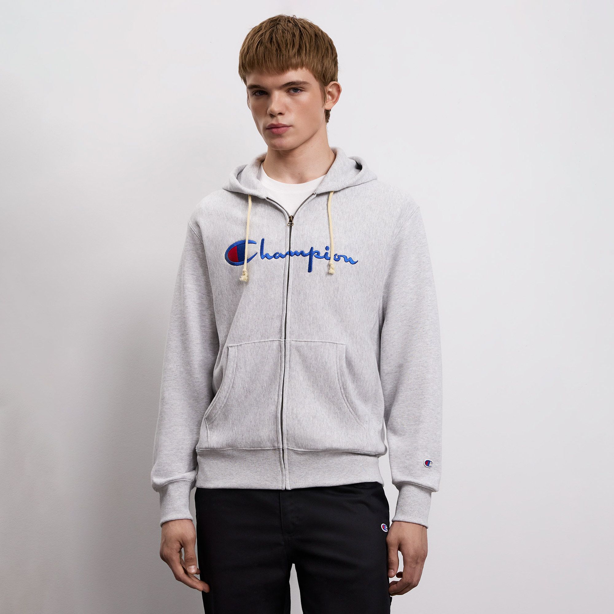 Мужская толстовка Reverse Weave Full Zip Hoodie Sweatshirt Champion