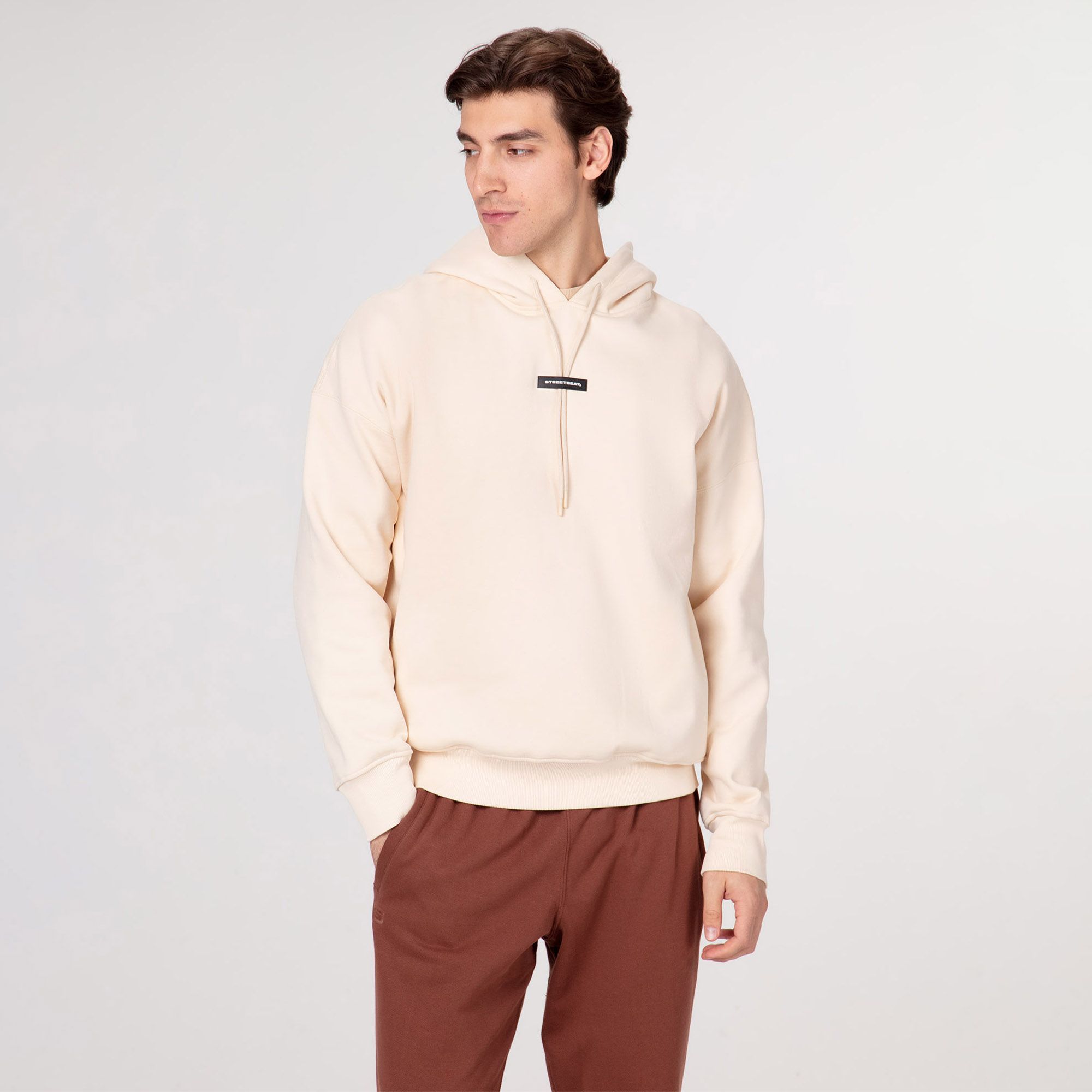 Мужская худи STREETBEAT Oversize Side Pockets Fleece Hoodie