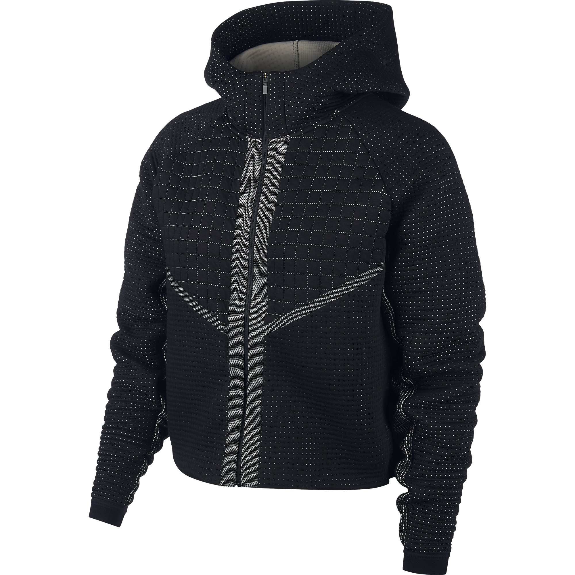 black and white tech fleece hoodie