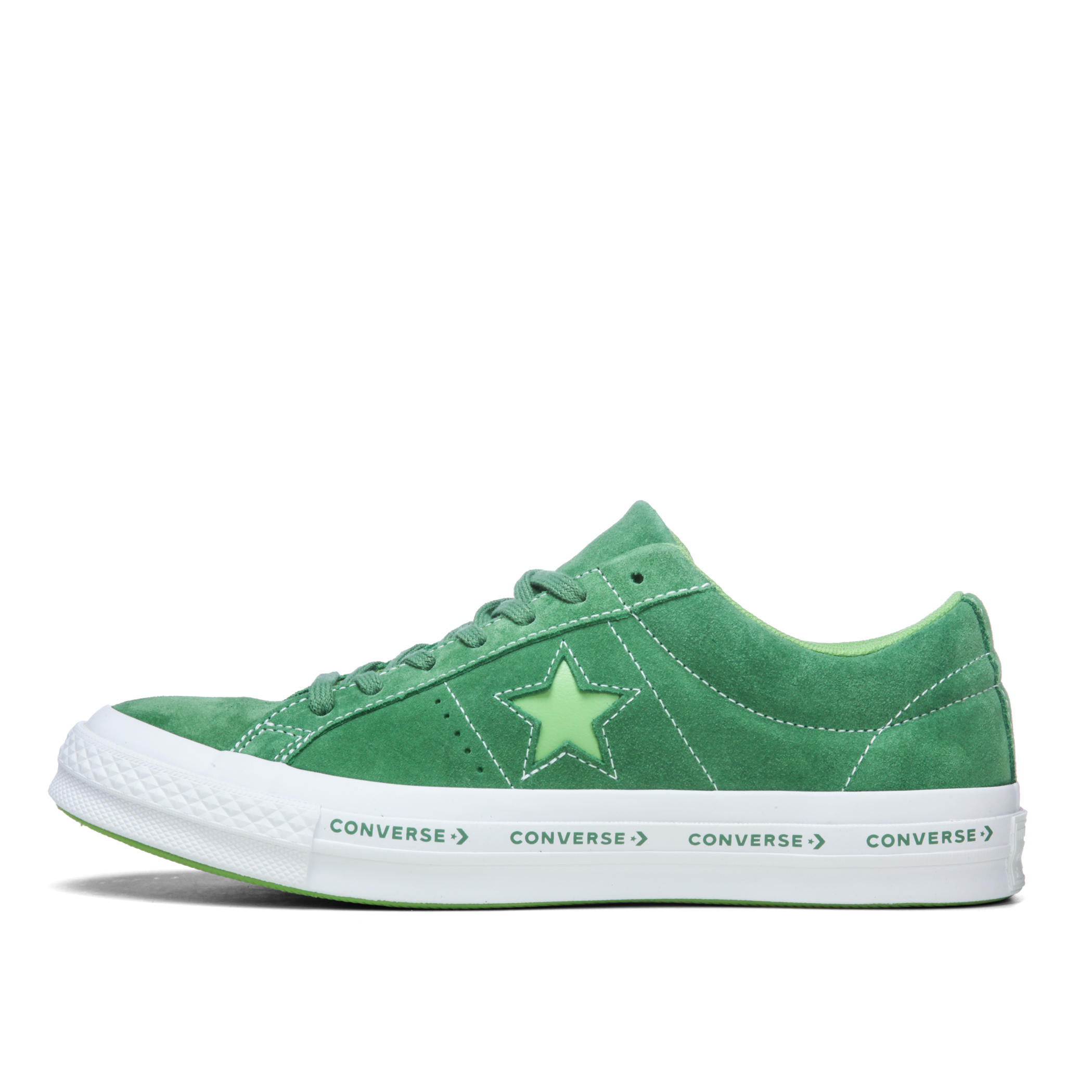 converse green star