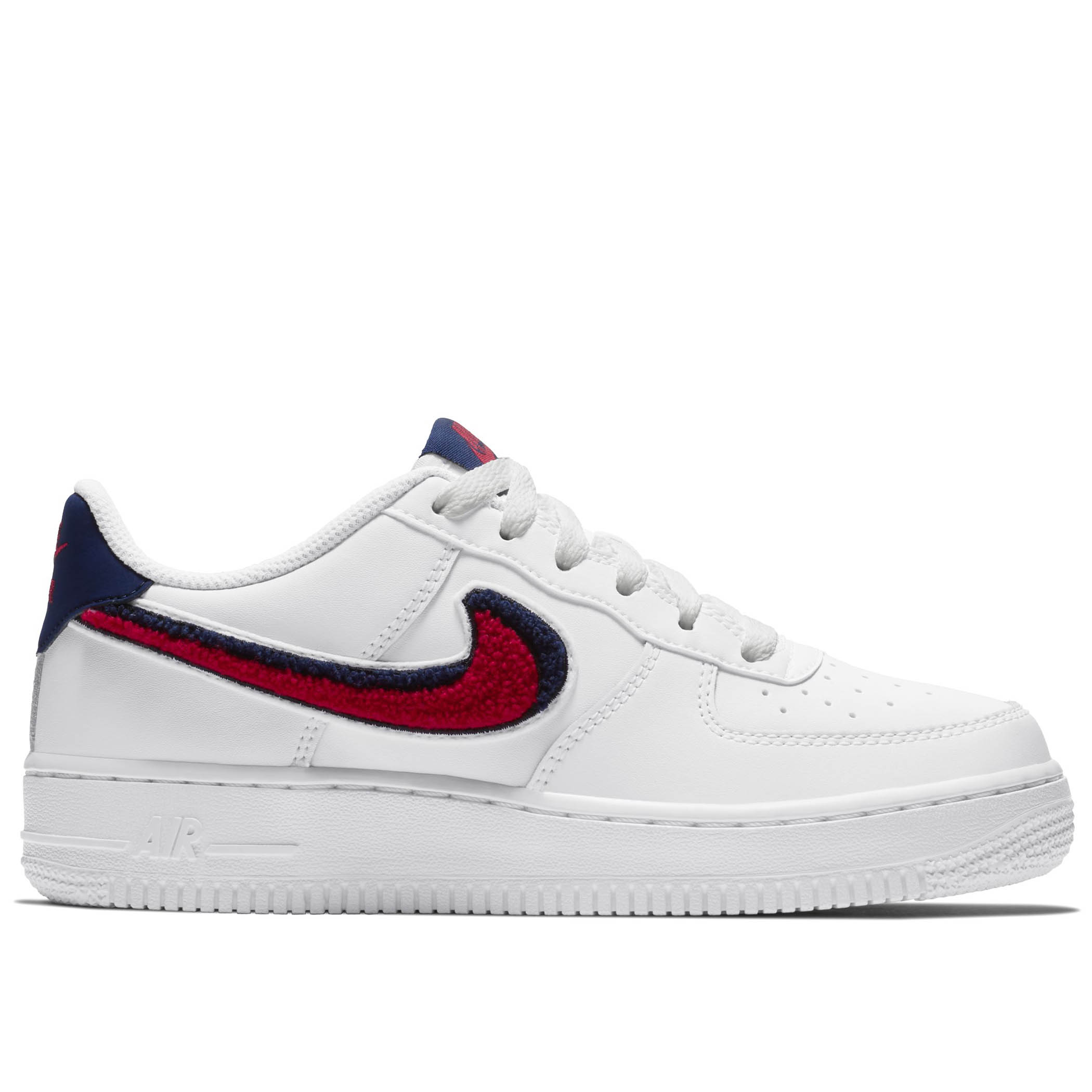 nike air force one red white blue