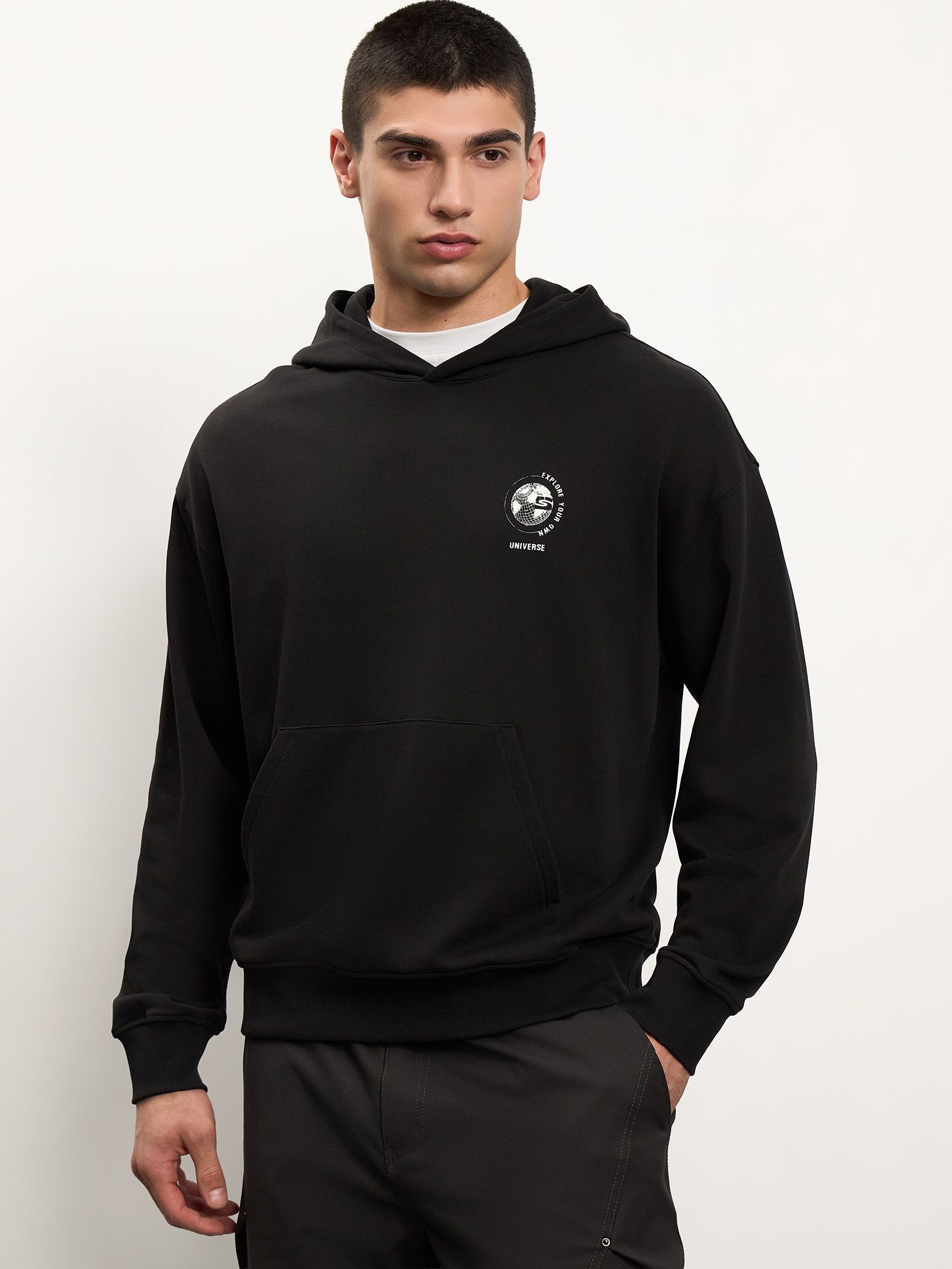 Мужская худи Graphic Print French Terry Hoodie Streetbeat