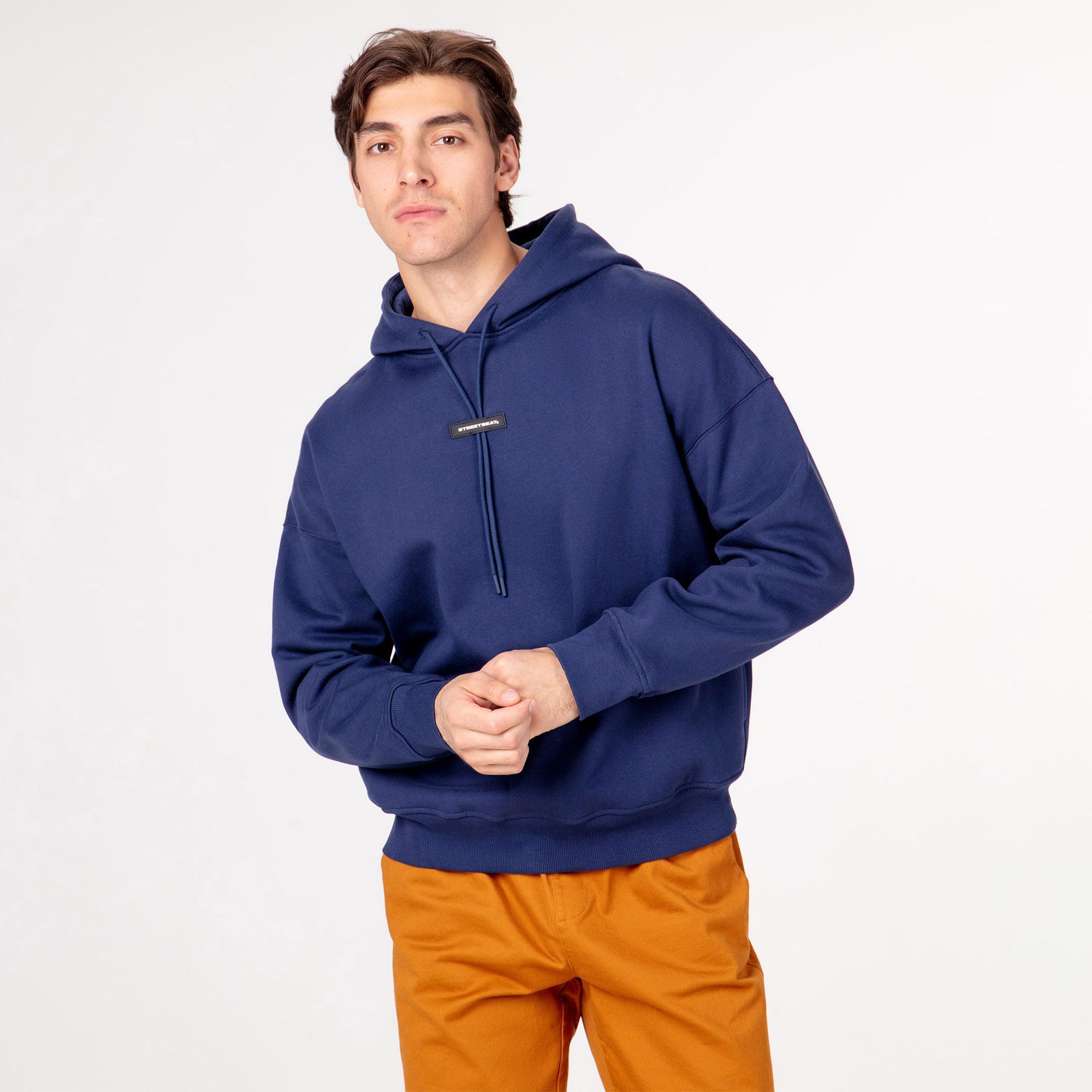 Мужская худи STREETBEAT Oversize Side Pockets Fleece Hoodie