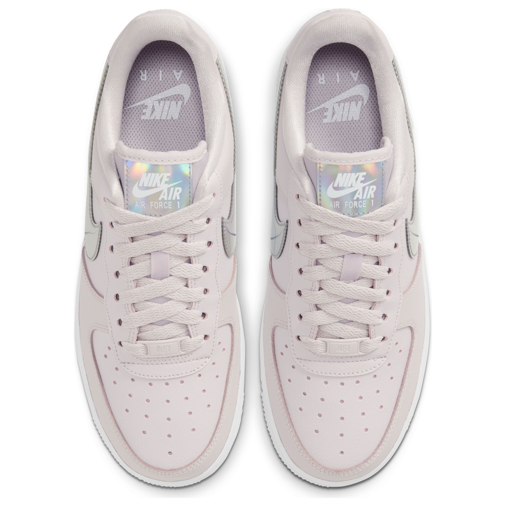 air force 1 07 trainers barely rose irridescent white f