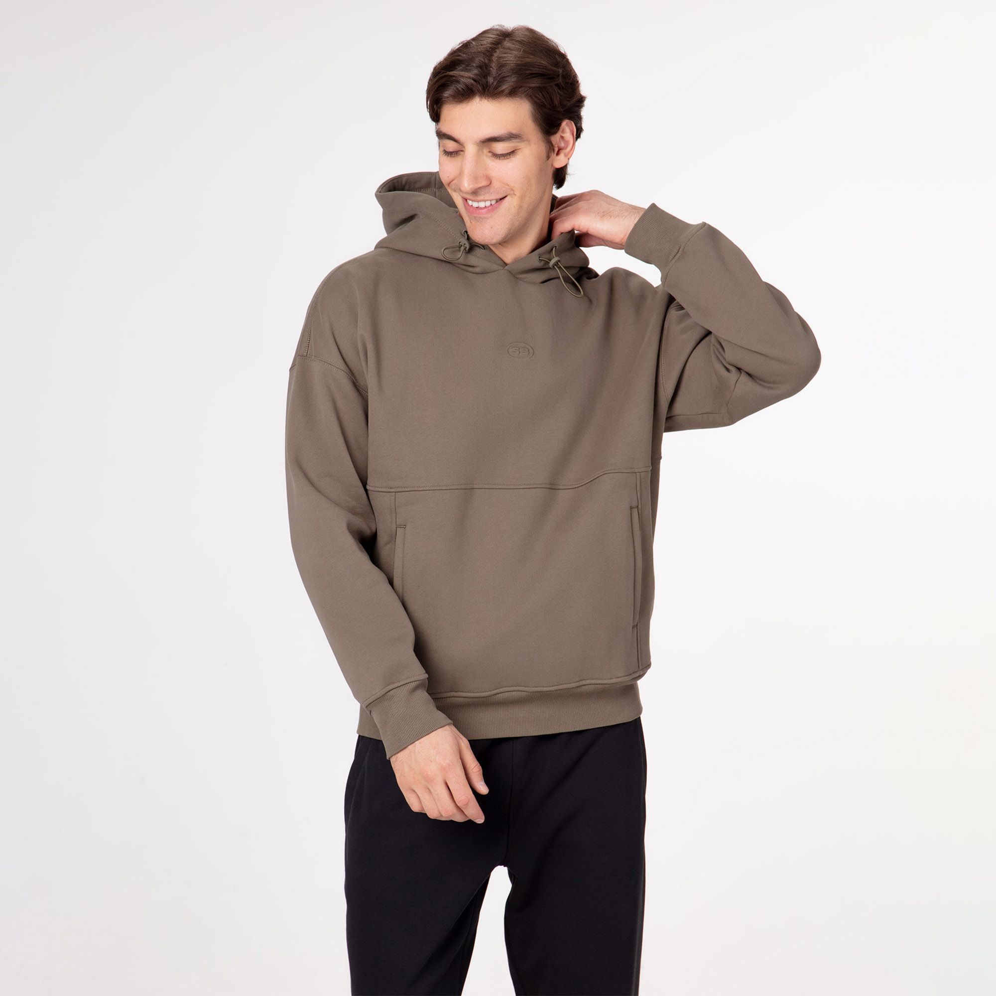 Мужская худи STREETBEAT Oversize Front Pockets Fleece Hoodie