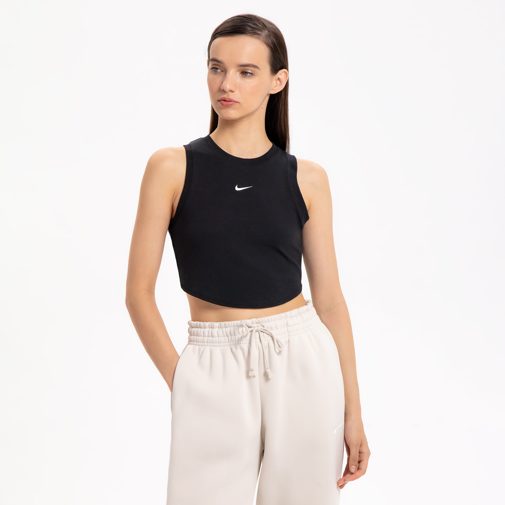 Женская топ-майка Nike Sportswear Cropped Mini-Rib Tank Top