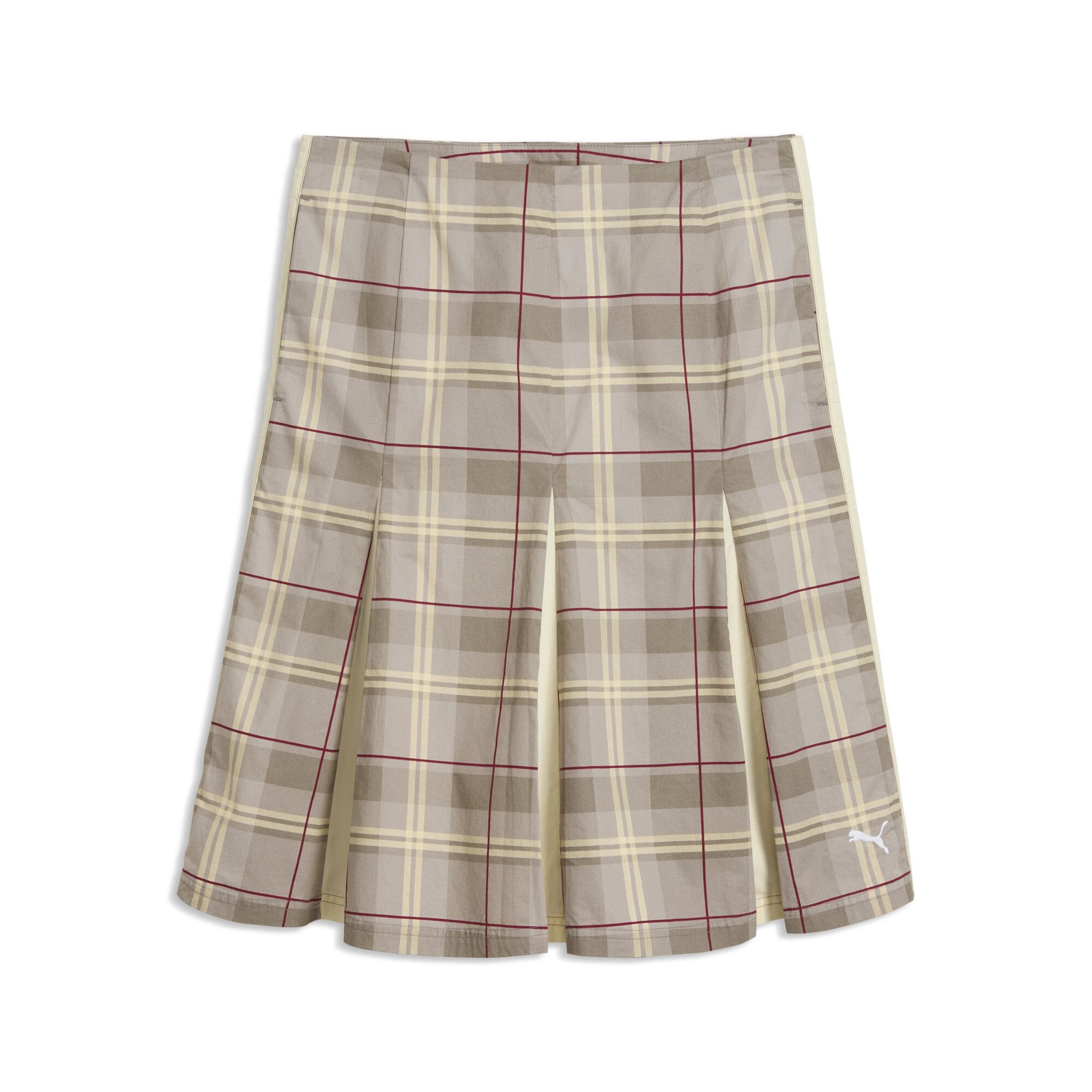 Женская юбка PUMA T7 Pleated Tartan Skirt — размер 46-48 / L