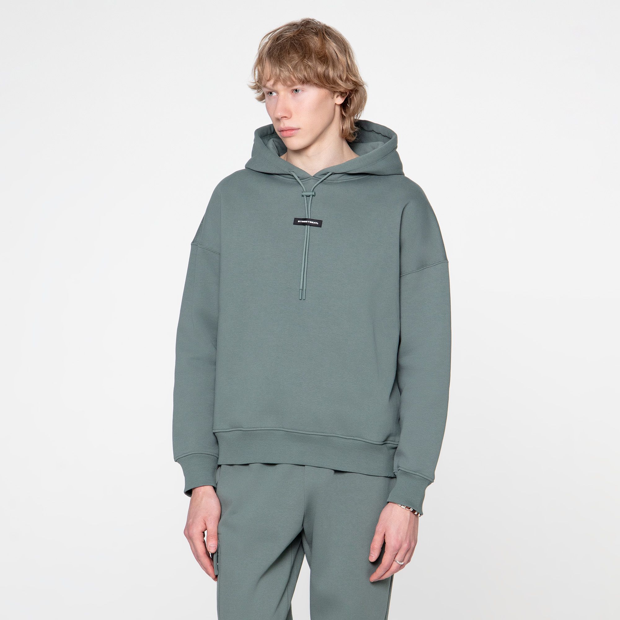 Мужская худи STREETBEAT Oversize Side Pockets Fleece Hoodie
