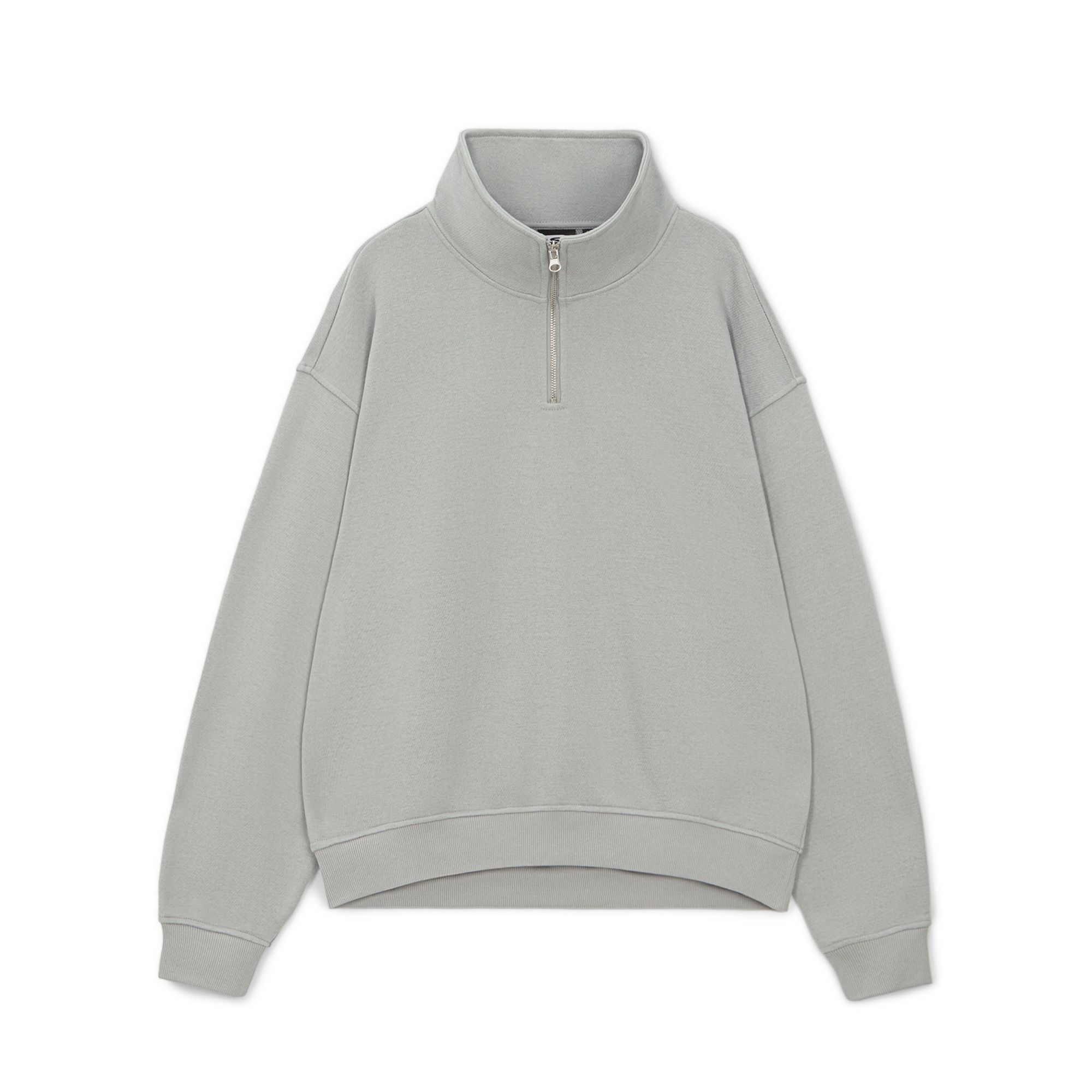 Мужская свитшот Half Zip French Terry Peach Effect Sweatshirt Streetbeat