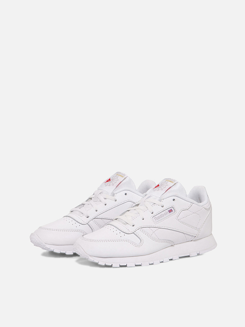 Детские кроссовки Reebok Classic Leather 100000118 Белый купить в ...