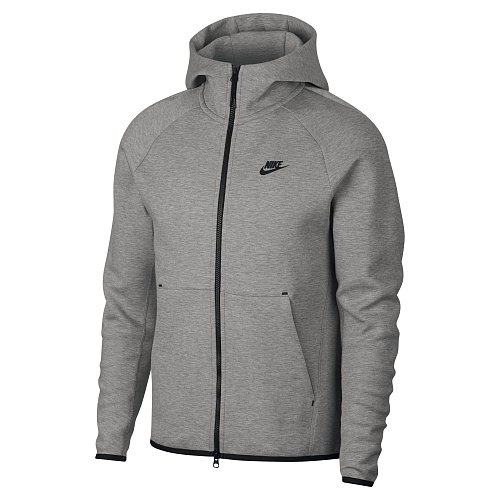 grey tech fleece hoodie