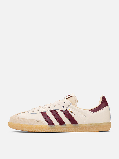 Женские кроссовки adidas Samba OG JS3830 Wonder White/Shadow Red/Gum ...
