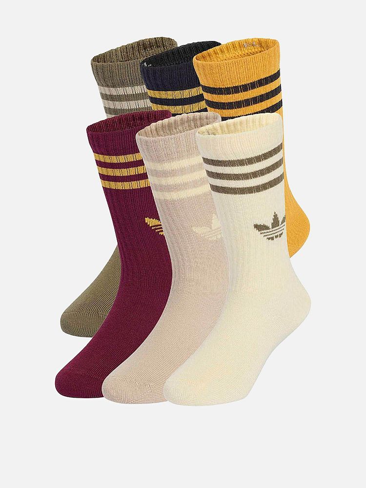Детские носки 3-Stripes Crew Socks 6 Pairs Adidas