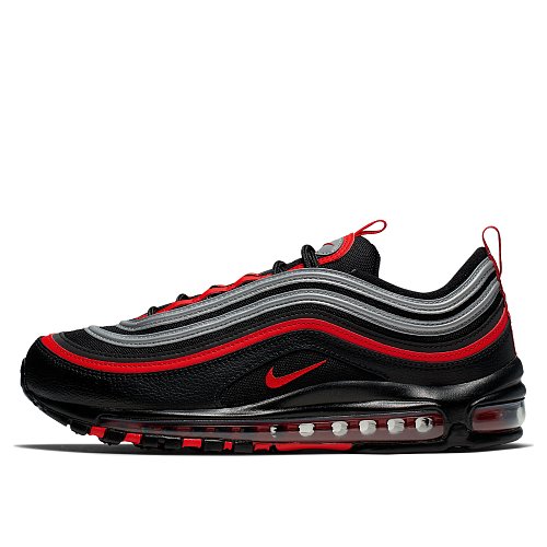 silver and red nike air max 97