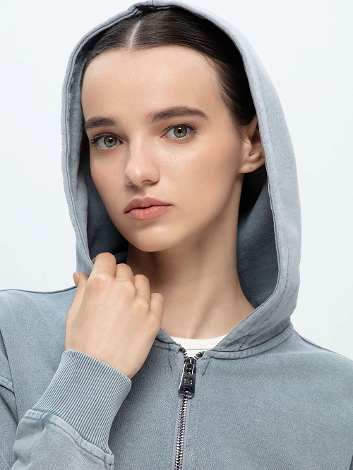 Женская толстовка STREETBEAT French Terry Full Zip Washed Hoodie