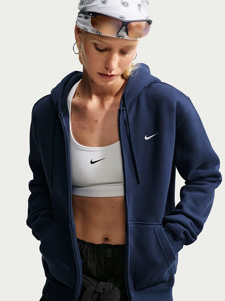 Женская толстовка Studio Fleece Medium Weight Full-Zip Hoodie Nike