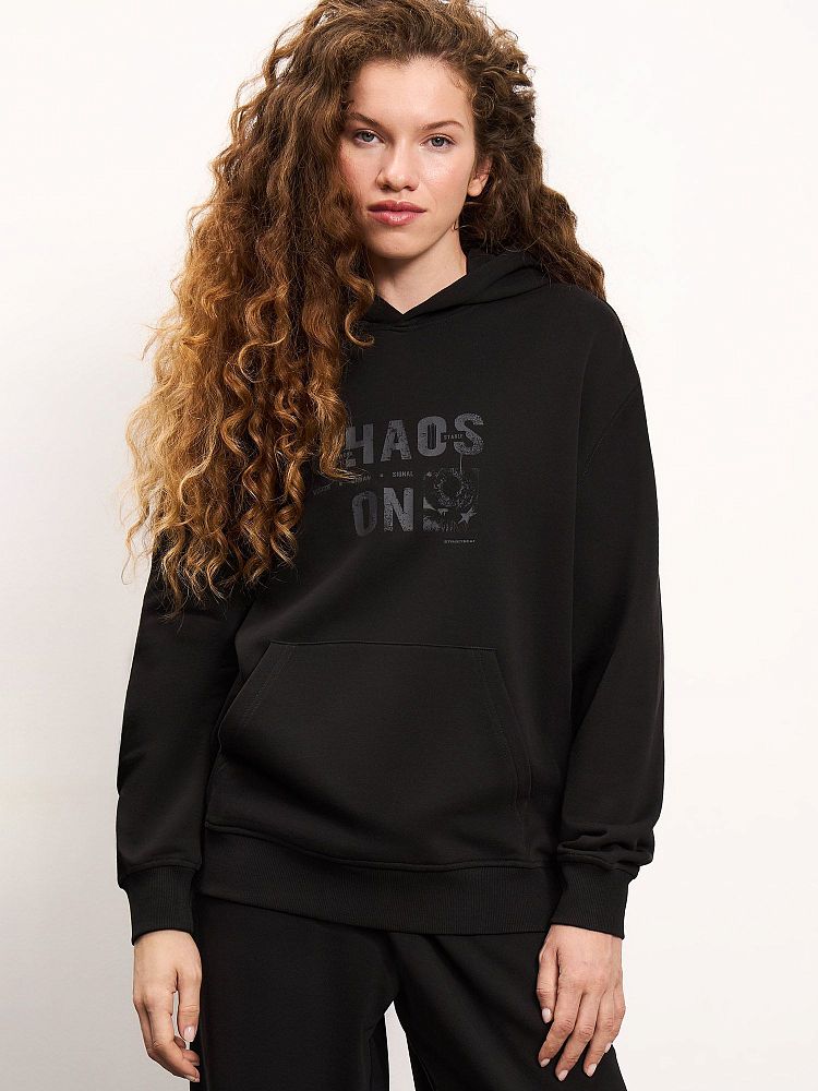 Женская худи Graphic Print French Terry Hoodie Streetbeat